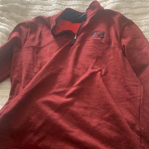 Red under armor quarter zip